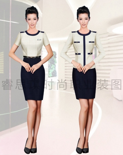 高端女士工作制服定制